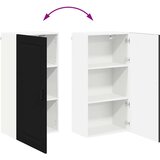 vidaXL Zidni kuhinjski ormarić Crna 50 x 31 x 100 cm Konstruirano drvo | shoptok.hr