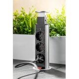 Gtv Potopna vtičnica 3x220V Ø60mm, siva | Shoptok.si
