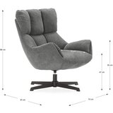 Marckeric Siva fotelja Odette – | shoptok.hr
