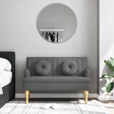  The Living Store Klop z blazinami temno siva 113x64,5x75,5 cm blago - Klop, (21484434) | Shoptok.si