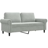 Maison Chic Dvosed kavč - Sofa - Kanape svetlo siv 140 cm žamet, (21727199) Cene