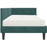  Kotni okvir postelje z matrico Drugo 2 pcs Zelena Žamet, (5000123956) | Shoptok.si