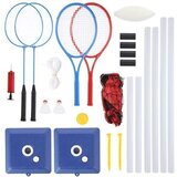 Nils Set with Net for Bedminton, Tennis and Volleyball Blue/Red/White Cijene