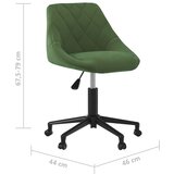  Okretna blagovaonska stolica tamnozeleni baršun | Shoptok.si