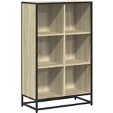 Maison Chic Knjižna omara - Knjižni regal sonoma hrast 65,5x33x107,5 cm iverna plošča, (21726162) | Shoptok.si