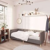  Dnevni ležaj s madracem i USB-om svjetlosivi tkanina 90x200 cm | shoptok.hr