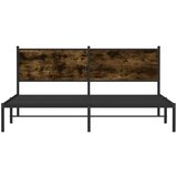 vidaXL Metalni okvir kreveta bez madraca boja hrasta 160x200 cm | shoptok.hr