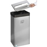 VAR koš za papir, vxšxg 600 x 310 x 220 mm, prostornina 40 l, nerjavno jeklo Cene