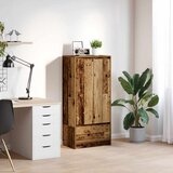 vidaXL Omarica z predalom starinski les 55,5x34x119,5cm inženirski les Cene