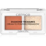 Catrice Diamond Treasures duo senčila za oči odtenek 050 Peach Gleam 2.8 g Cene