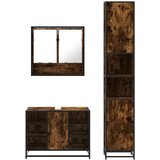  3-dijelni set kupaonskog namještaja boja hrasta drveni | shoptok.hr