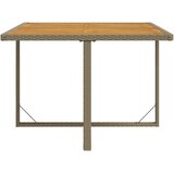  Vrtni stol bež 109 x 107 x 74 cm od poliratana i drva bagrema | shoptok.hr