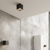 Nice Lamps Crna stropna svjetiljka s metalnim sjenilom 10x10 cm Pax – | shoptok.hr