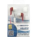  Slušalice ESPERANZA LOLLIPOP In-Ear, Noise dampening + Amplified BASS, red, EH146R | Eponuda.ba