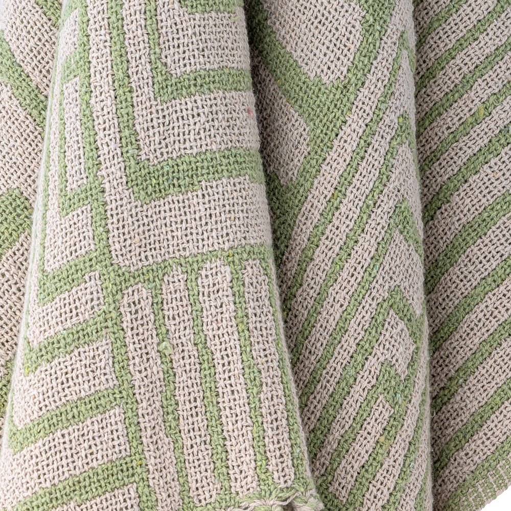 Bloomingville Zelena deka od mješavine pamuka 130x155 cm Velva – | shoptok.hr