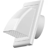 KO100-30 bela ventilaciona rešetka pod kosinom fi100