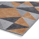 Think Rugs Oker rumeno-siv pralen tekač 76x230 cm Coral Yellow&Grey – | Shoptok.si