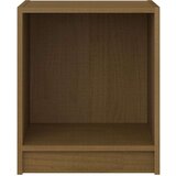 vidaXL Nočna omarica medeno rjava 35,5x33,5x41,5 cm trdna borovina | Shoptok.si