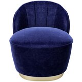 Playboy FOTELJ, modra tekstil | Shoptok.si