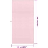 vidaXL Športne brisače 2 pcs Roza 200 x 100 cm Poliester in poliamid | Shoptok.si