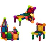Magnetic Bricks With Light In A Bucket, 80 Elements | shoptok.hr