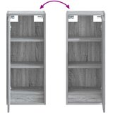  Umivaonik s policom za zid Siva Sonoma 35 x 20 x 81 cm | shoptok.hr