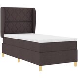  Krevet s opruga kutije Tamno smeđa 190 x 90 cm tkanina | shoptok.hr
