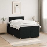  Boxspring krevet s madracem Crna 120 x 190 cm Tkanina | shoptok.hr