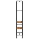vidaXL stalak za odjeću s policama staro drvo 60 x 30 x 171 cm | shoptok.hr