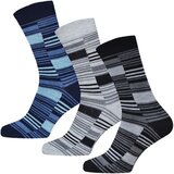 Gianvaglia 3 pari bombažne moške nogavice Urban Flow | Shoptok.si