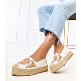 D/CEO White espadrilles with embroidery on a platform Lorina | shoptok.hr