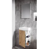 MID.YOU KOPALNICA ZA GOSTE bela, medeni hrast | Shoptok.si