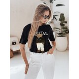 DStreet T-shirt damski oversize z haftem CLASSY TEDDY czarny | shoptok.hr