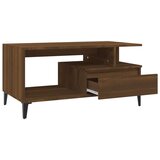  Stolić za kavu smeđi hrast 90x49x45 cm konstruirano drvo | shoptok.hr