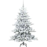  Umjetno božićno drvce s nogom Bijelo 150 cm PVC i čelik | shoptok.hr