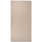 vidaXL Vanjski tepih ravnog tkanja 100 x 200 cm smeđe pruge Cijene