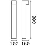 Ideal Lux ZUNANJA SVETILKA 10/16/80 cm | Shoptok.si