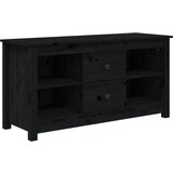 Maison Chic TV omarica - TV enota - Televizijska omarica črna 103x36,5x52 cm trdna borovina, (21699998) Cene