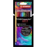 Stabilo Svinčniki Arty Aquacolor v mešanih barvah, 12 kos | Shoptok.si