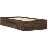  Okvir kreveta bez madraca smeđa boja hrasta 100 x 200 cm drveni | shoptok.hr