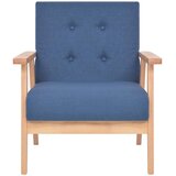  2-dijelna garnitura od tkanine plava | shoptok.hr