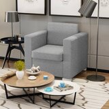 vidaXL fotelj svetlo sivo blago | Shoptok.si