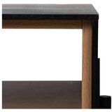 Ixia Črna mizica v jesenovem dekorju 60x124 cm Orleans – | Shoptok.si