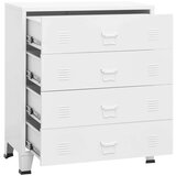 vidaXL Industrijski ladičar bijeli 78 x 40 x 93 cm metalni | shoptok.hr
