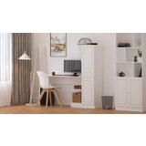 Hanah home Set radni sto sa policom za knjige Rb-087, Beli | ePonuda.com