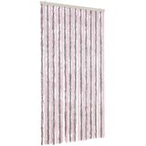  Zastor protiv muha srebrnosivi i ružičasti 100 x 230 cm šenil | shoptok.hr