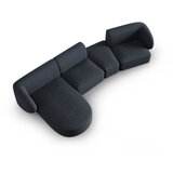Milo Casa Modra kotna sedežna garnitura iz šenilje (levi kot/z ležalnikom) Paolo – | Shoptok.si