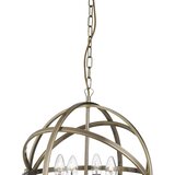 XXXL Searchlight 2474-4AB - Luster na lancu ORBIT 4xE14/60W/230V mesing | Eponuda.com