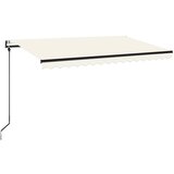  Automatska tenda sa senzorom za vjetar LED 400x350 cm krem | shoptok.hr