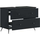  Kupaonski ormarić za sudoper BREDA Crna 82 x 41 x 59 cm | shoptok.hr